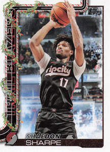 2025-26 Topps Holiday Basketball Shaedon Sharpe #H98