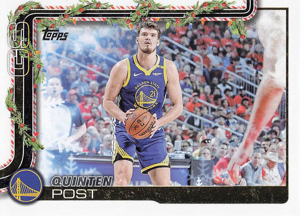 2025-26 Topps Holiday Basketball Glitter Holiday Quinten Post #H110