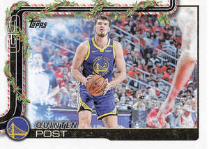 2025-26 Topps Holiday Basketball Glitter Holiday Quinten Post #H110