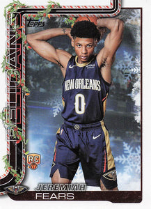 2025-26 Topps Holiday Basketball Jeremiah Fears #H167 Rookie