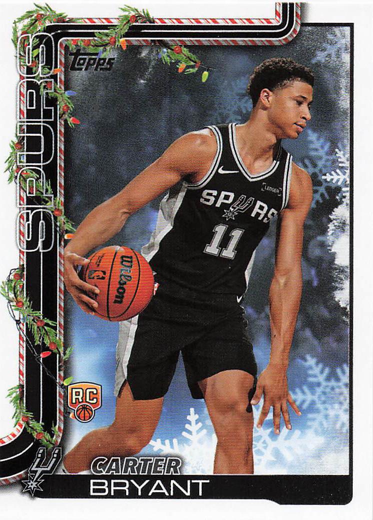 2025-26 Topps Holiday Basketball Carter Bryant #H174 Rookie