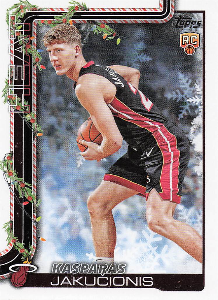 2025-26 Topps Holiday Basketball Kasparas Jaku?ionis #H180 Rookie
