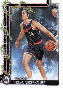 2025-26 Topps Holiday Basketball Yanic Konan Niederhauser #H190 Rookie