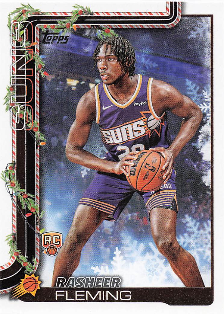 2025-26 Topps Holiday Basketball Rasheer Fleming #H191 Rookie