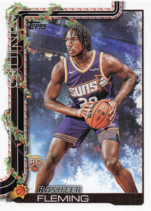 2025-26 Topps Holiday Basketball Rasheer Fleming #H191 Rookie