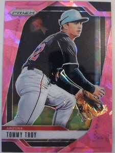 2025 Panini Prizm Baseball Pink Ice Prizms Tommy Troy #164