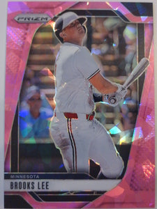 2025 Panini Prizm Baseball Pink Ice Prizms Brooks Lee #253