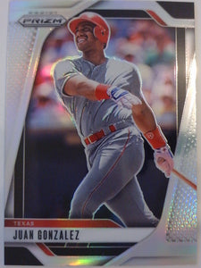 2025 Panini Prizm Baseball Silver Prizms Juan Gonzalez #184