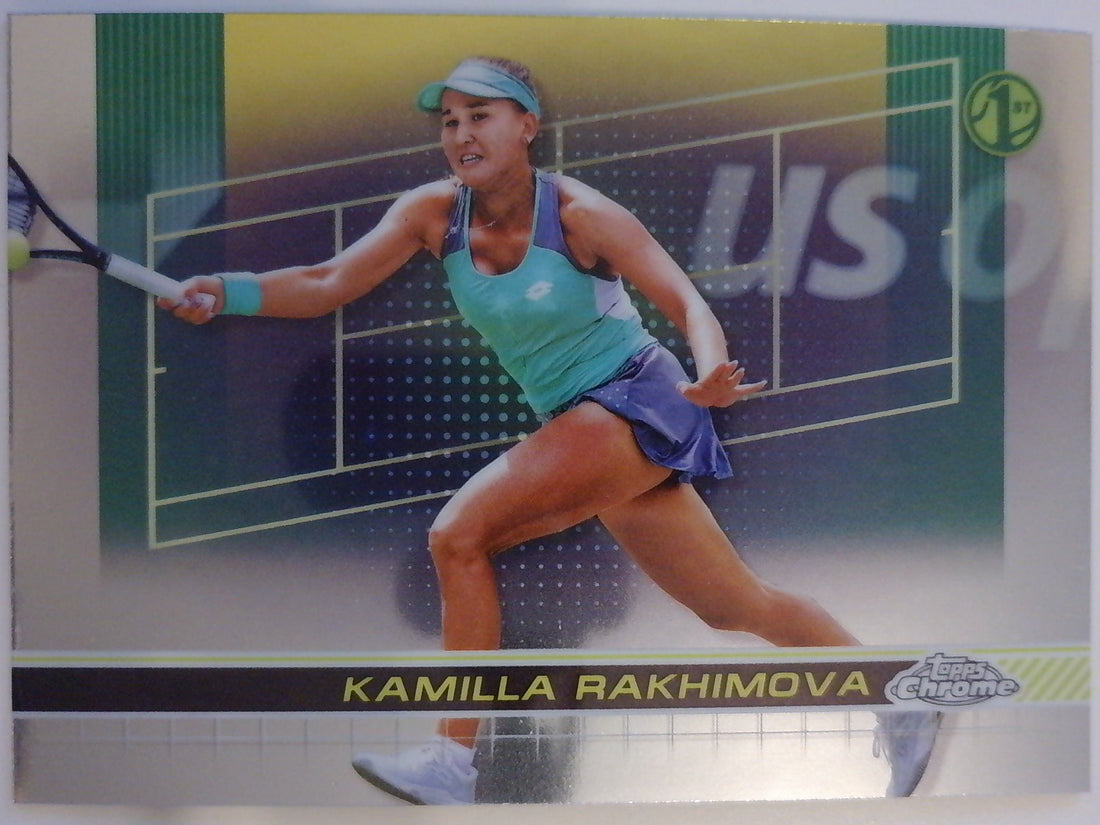 2024 Topps Chrome Tennis Lime Green Refractor Kamilla Rakhimova #51