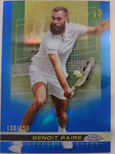 2024 Topps Chrome Tennis Blue Refractor 138/250 Benoit Paire #59