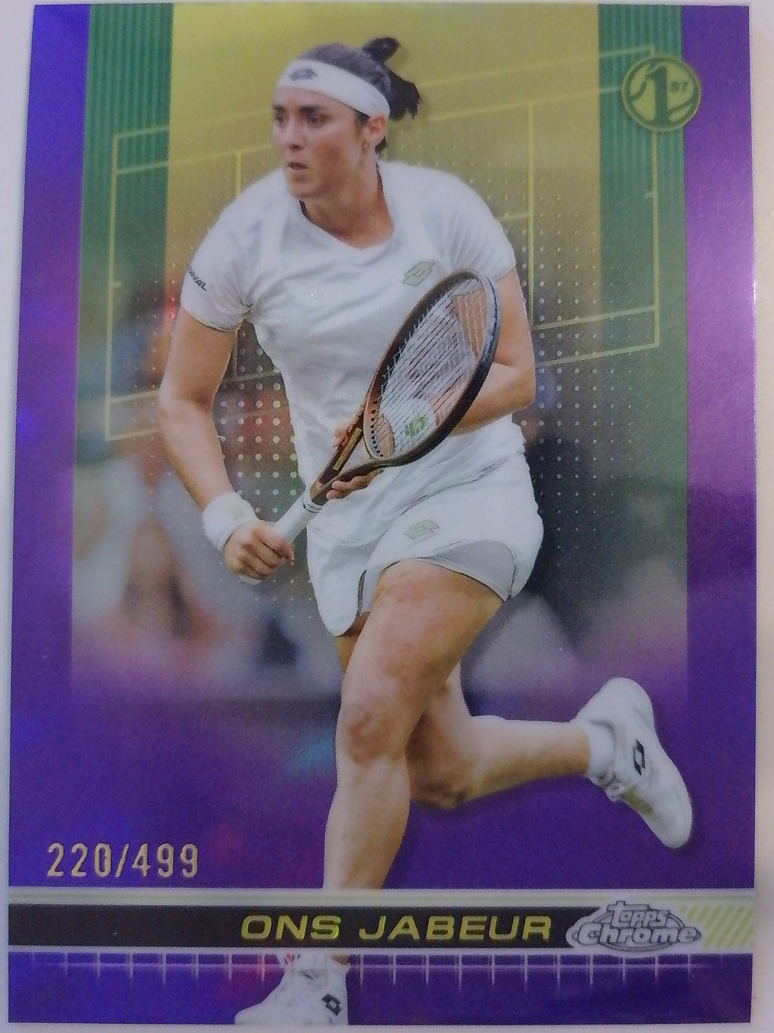 2024 Topps Chrome Tennis Purple Refractor 220/499 Ons Jabeur #44