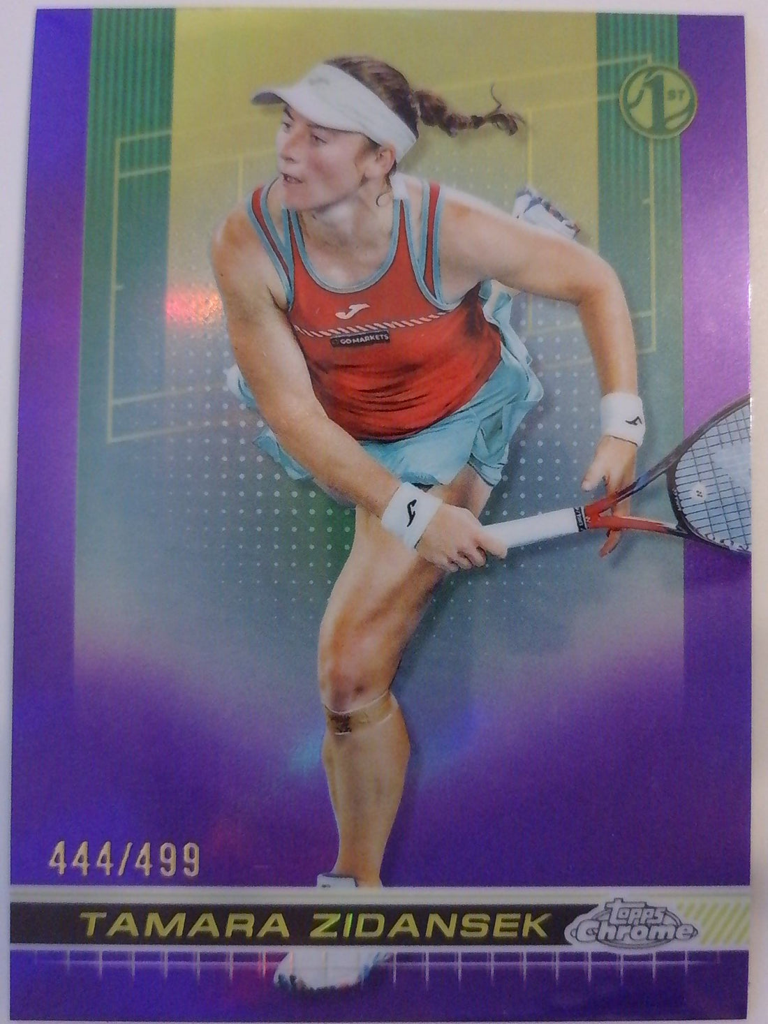 2024 Topps Chrome Tennis Purple Refractor  444/499 Tamara Zidansek #56