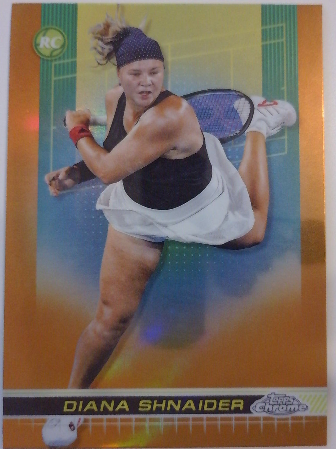 2024 Topps Chrome Tennis Clay Court Refractor Diana Shnaider #188 Rookie