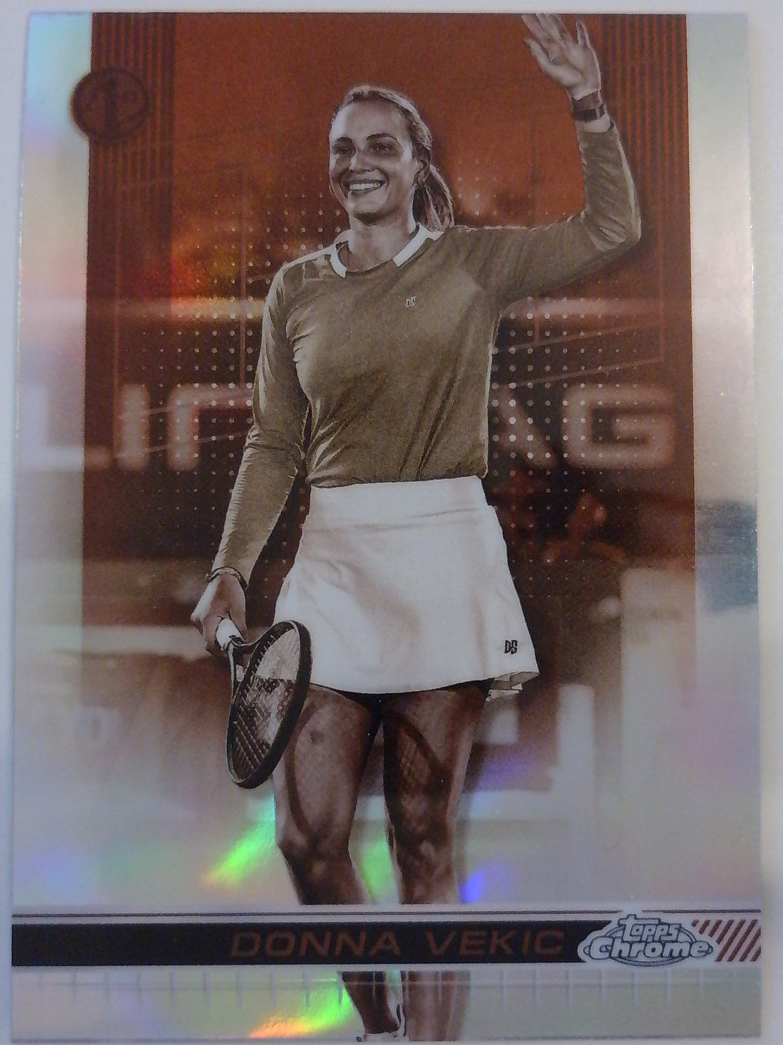 2024 Topps Chrome Tennis Sepia Refractor Donna Vekic #48