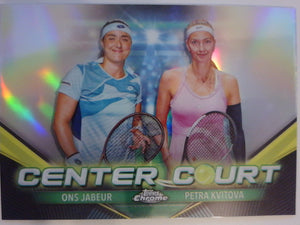 2024 Topps Chrome Tennis Center Court Petra Kvitova / Ons Jabeur SN50 #CCC-JK