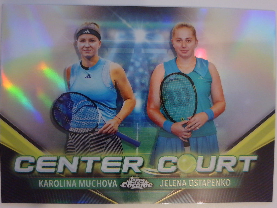 2024 Topps Chrome Center Court Jelena Ostapenko / Karolina Muchova #CCC-MO