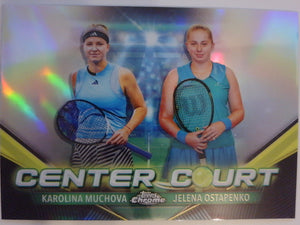 2024 Topps Chrome Center Court Jelena Ostapenko / Karolina Muchova #CCC-MO