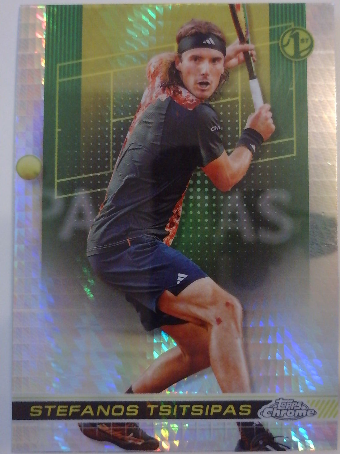 2024 Topps Chrome Tennis Prism Refractor Stefanos Tsitsipas #46
