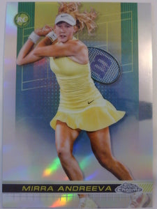 2024 Topps Chrome Tennis Refractor Mirra Andreeva #81 Rookie
