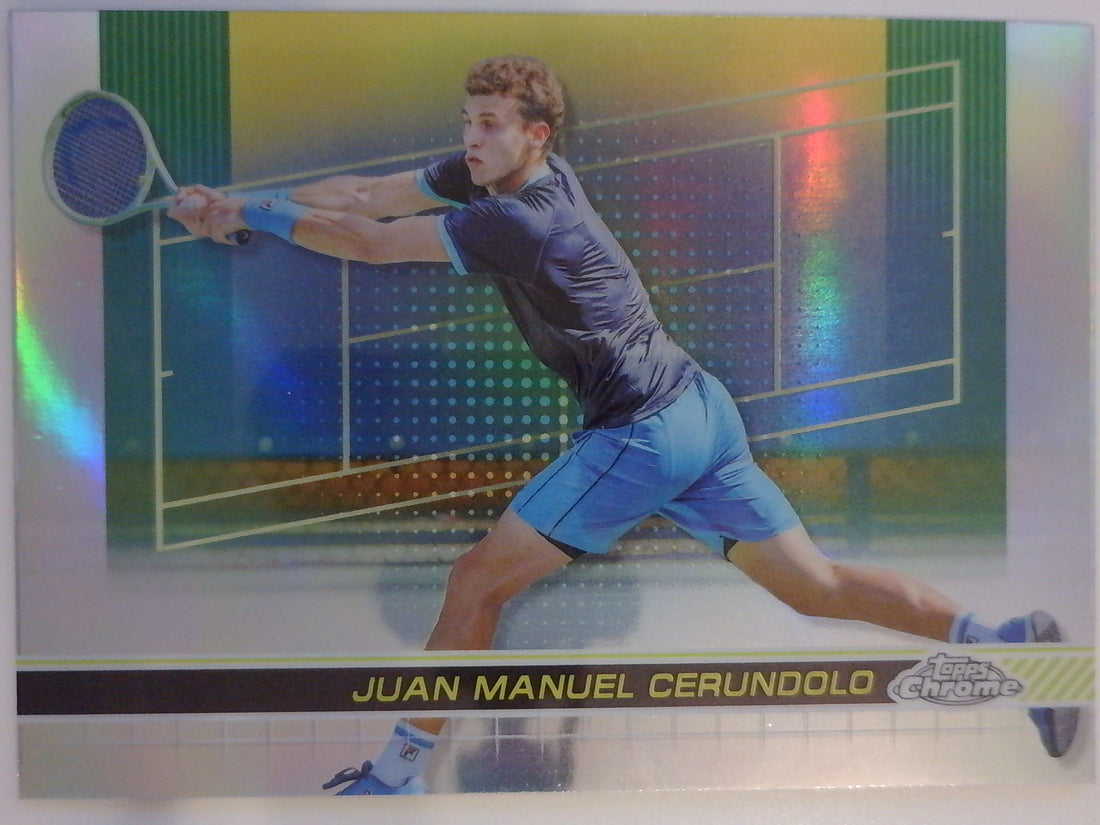 2024 Topps Chrome Tennis Refractor Juan Manuel Cerundolo #145