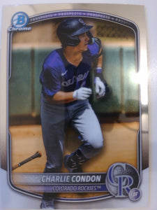 2025 Bowman Chrome Baseball Prospects Charlie Condon #BCP-248
