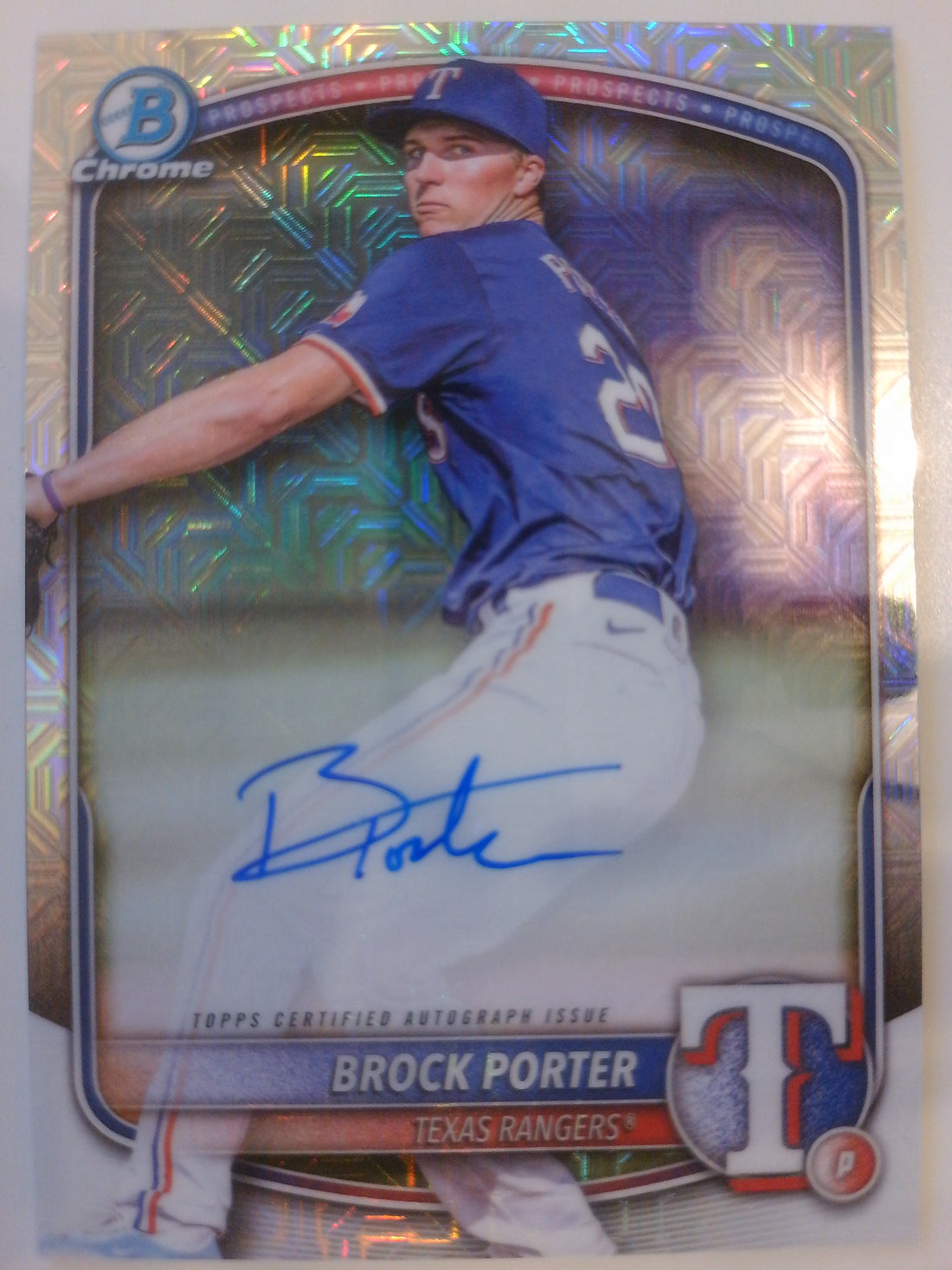 2025 Bowman Chrome Prospect Autograph Mojo Brock Porter #BMA-BP