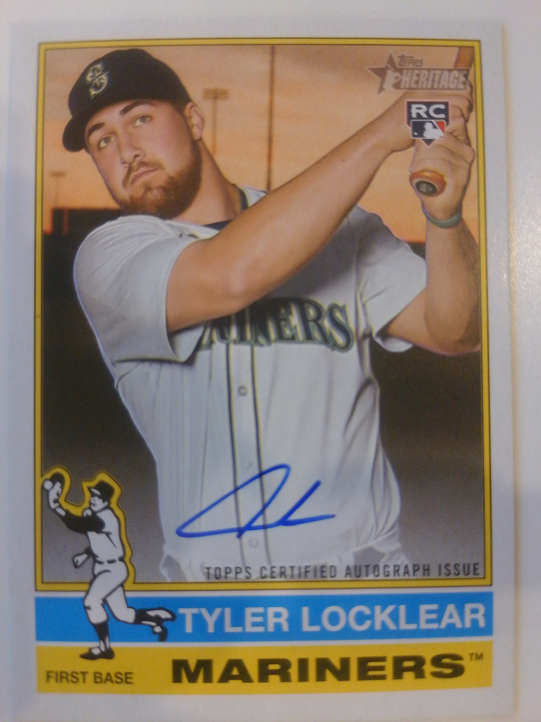 2025 Topps Heritage Baseball Real One Autographs Tyler Locklear #ROA-TL