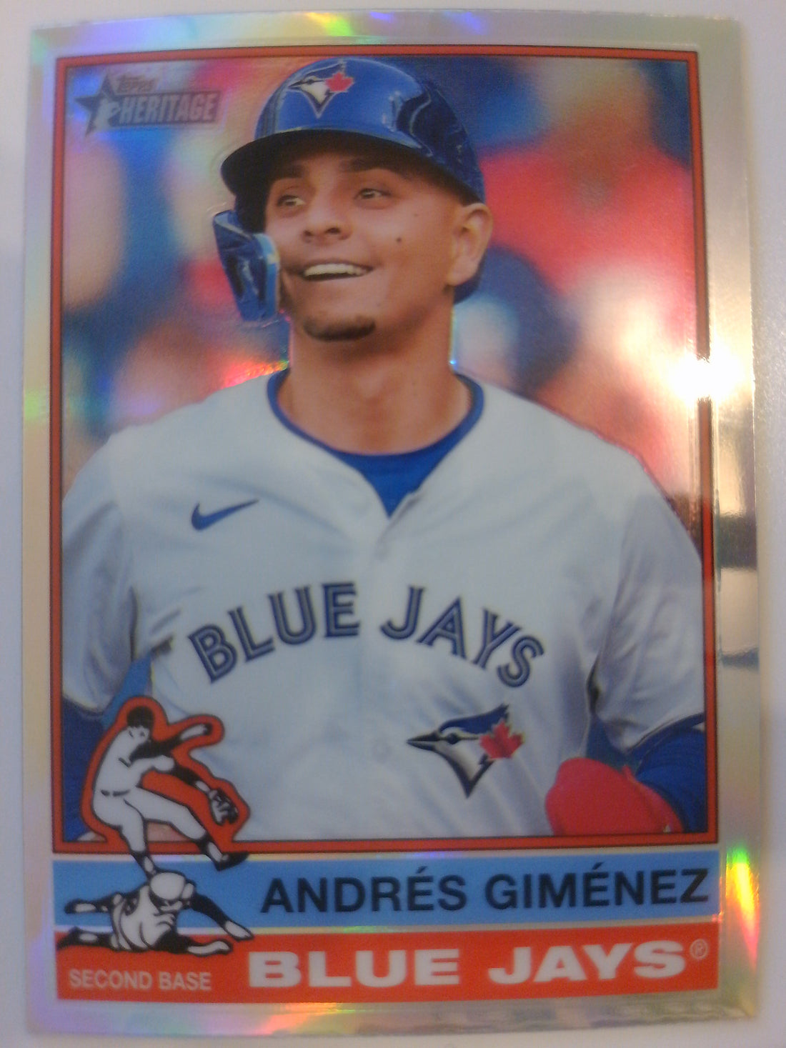 2025 Topps Heritage Baseball Chrome Refractor Andrés Giménez #387
