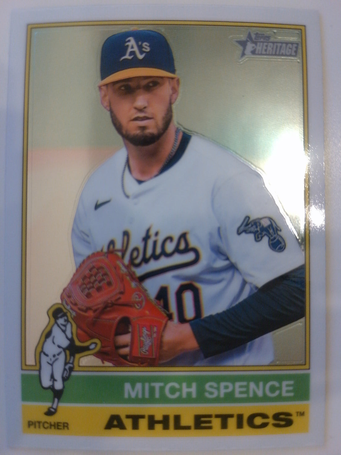2025 Topps Heritage Baseball Chrome Mitch Spence #373