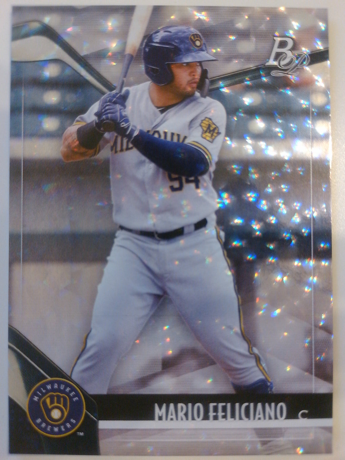 2021 Bowman Platinum Baseball Top Prospects Ice Foil Mario Feliciano #TOP-82