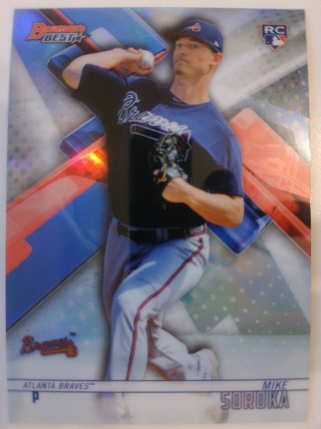 2018 Bowman's Best Baseball Refractor Mike Soroka #40 Rookie