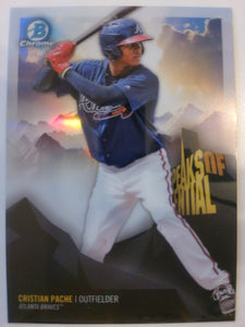 2018 Bowman Chrome Baseball Peaks of Potential Cristian Pache #PP-CP