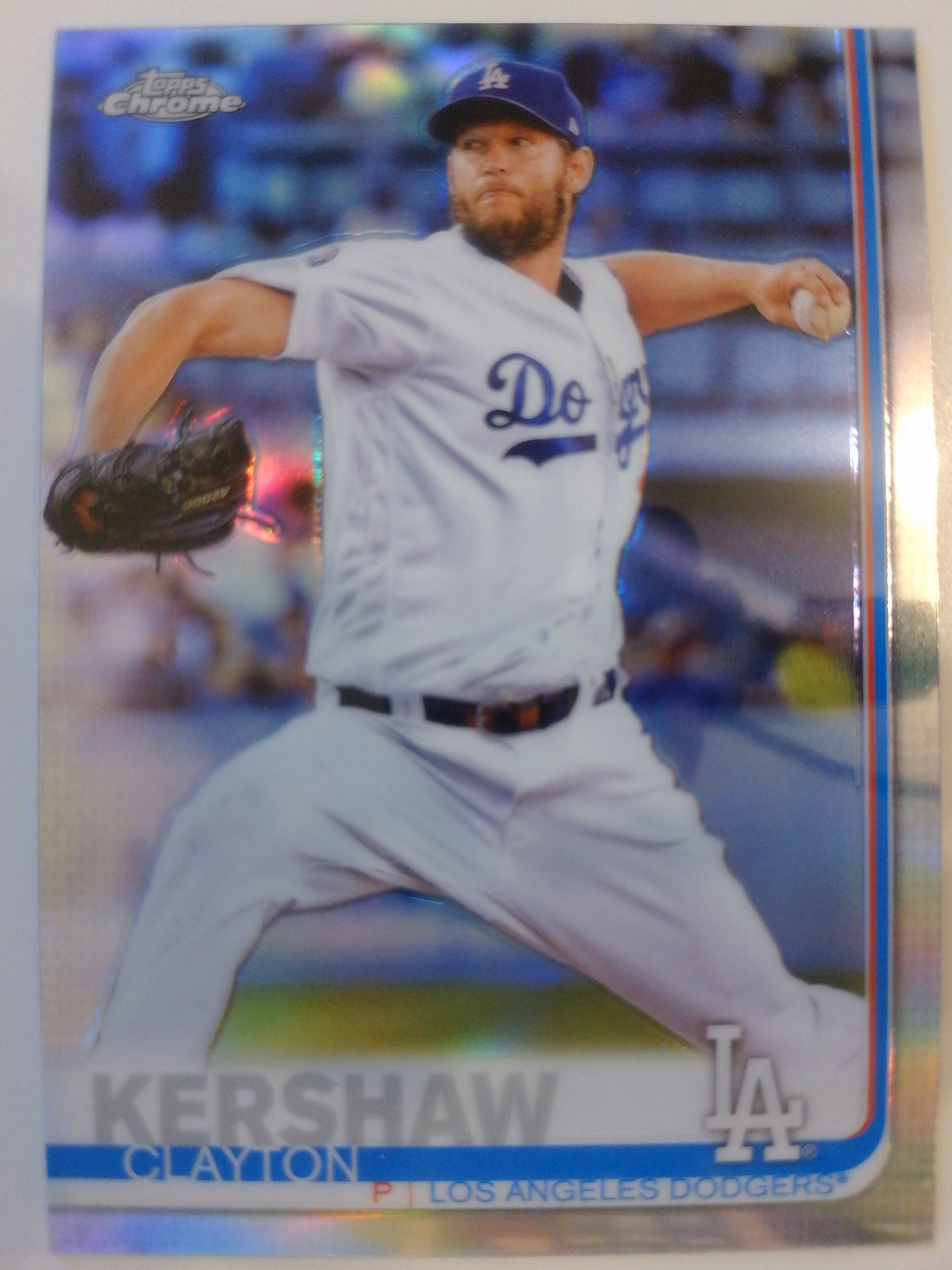 2019 Topps Chrome Baseball Refractor Clayton Kershaw #112