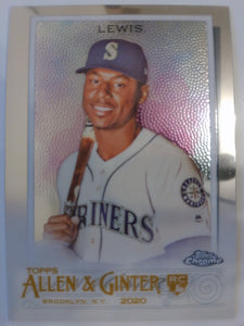 2020 Topps Allen & Ginter Chrome Baseball Kyle Lewis #159 Rookie