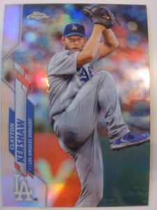 2020 Topps Chrome Baseball Refractor Clayton Kershaw #122
