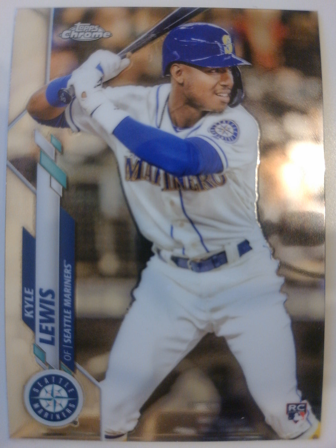 2020 Topps Chrome Baseball Kyle Lewis #186 Rookie
