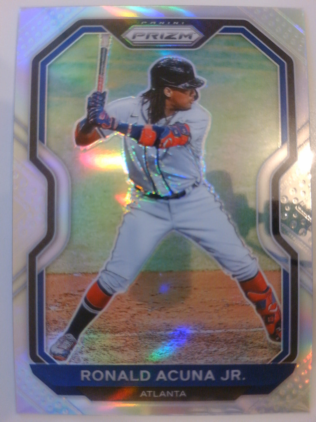 2021 Panini Prizm Baseball Silver Prizm Ronald Acuna Jr. #7