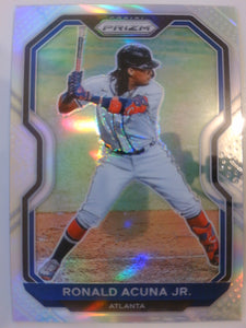 2021 Panini Prizm Baseball Silver Prizm Ronald Acuna Jr. #7