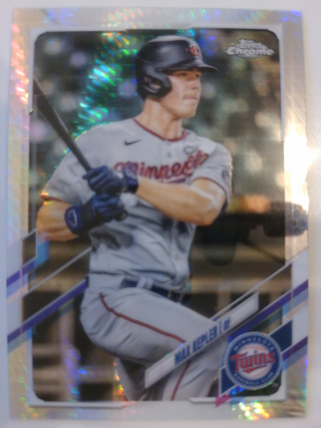 2021 Topps Chrome Baseball Prism Refractor Max Kepler #41