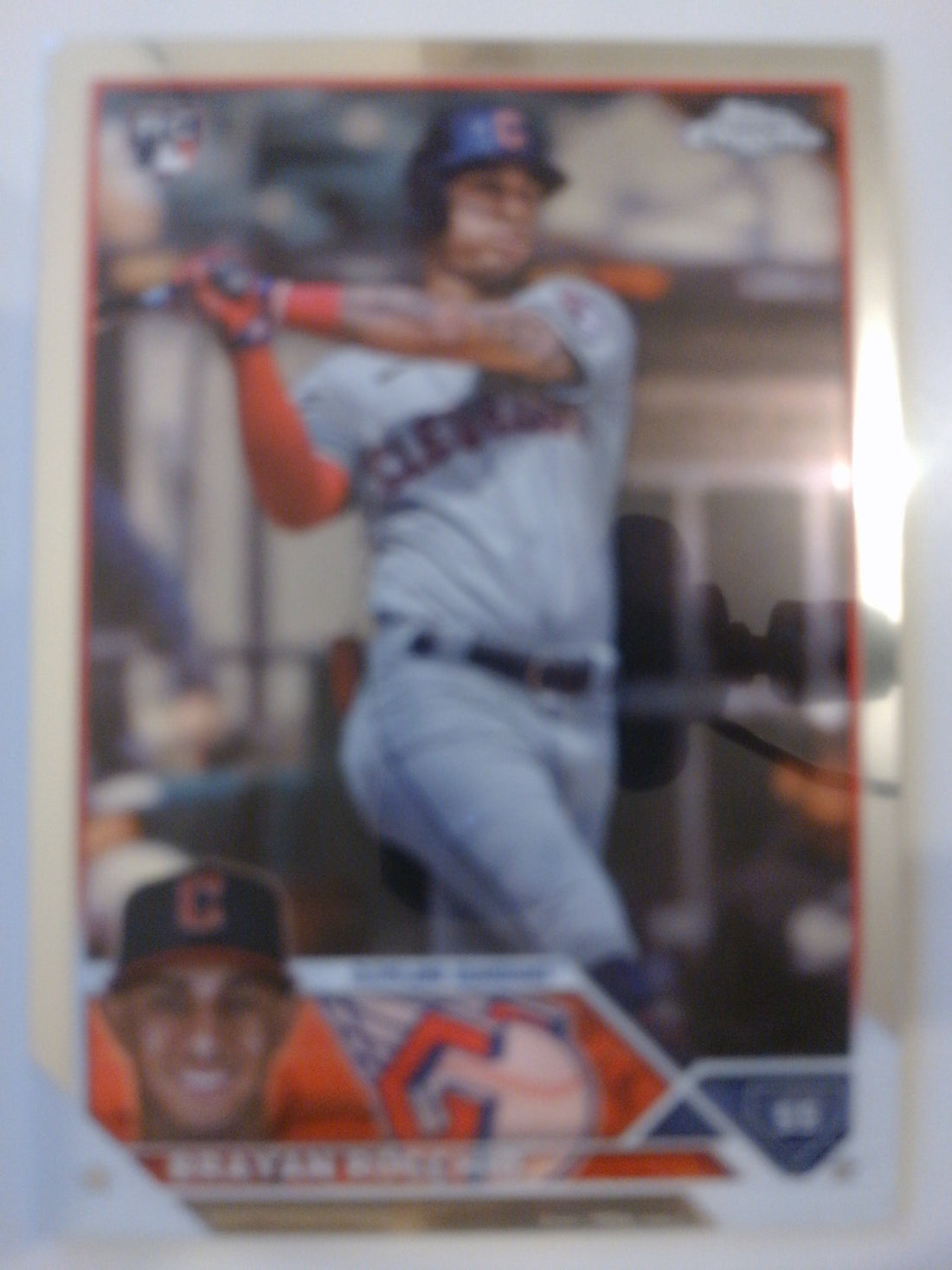 2023 Topps Chrome Update Baseball Brayan Rocchio #USC157 Rookie