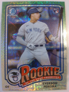 2024 Bowman Baseball Rookie of the Year Favorites Mojo Everson Pereira #ROY-15