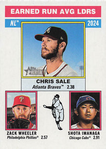 2025 Topps Heritage NL Shota Imanaga Zack Wheeler Chris Sale #201