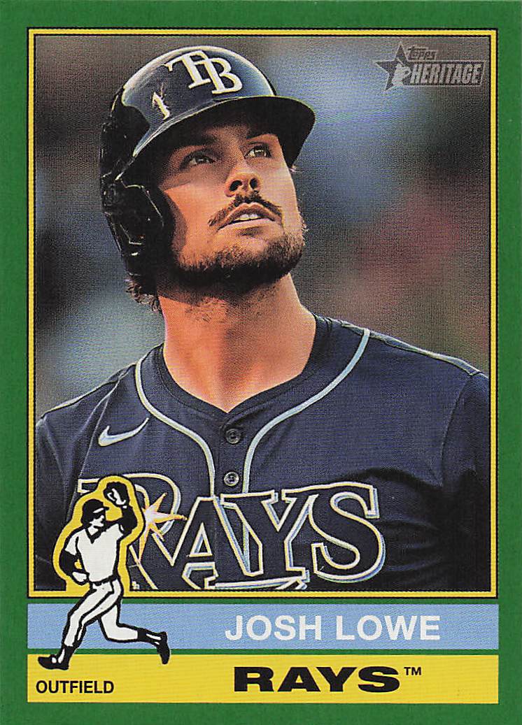 2025 Topps Heritage Baseball Dark Green Josh Lowe #228