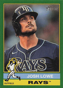 2025 Topps Heritage Baseball Dark Green Josh Lowe #228