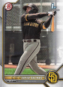 2022 Bowman Baseball Prospects Zayed Salinas #BP-122