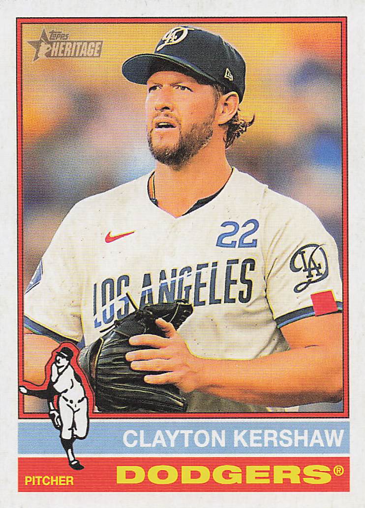 2025 Topps Heritage Baseball Clayton Kershaw #64