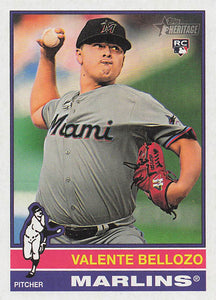 2025 Topps Heritage Baseball Valente Bellozo #216 Rookie