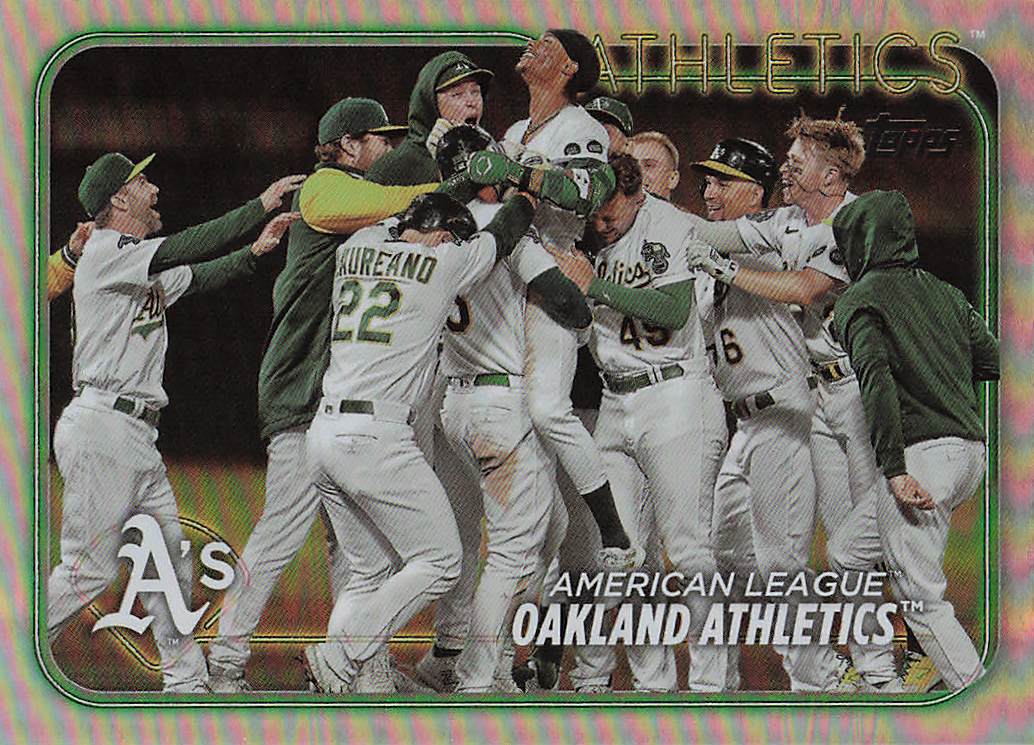 2024 Topps Baseball Rainbow Foil Oakland Athletics #688