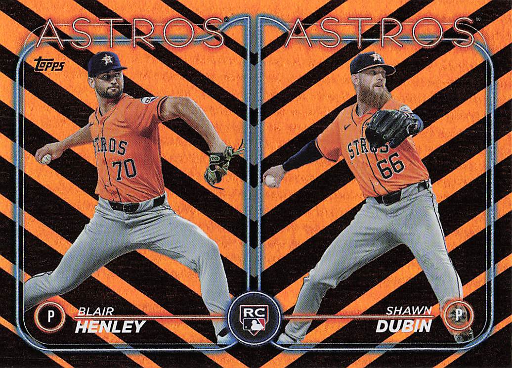 2024 Topps Update Baseball Holiday Blair Henley / Shawn Dubin RCOM #US252