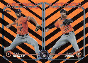 2024 Topps Update Baseball Holiday Blair Henley / Shawn Dubin RCOM #US252